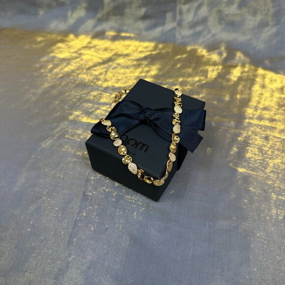 APM Monaco Galet Gold Necklace - Picture 3 of 5